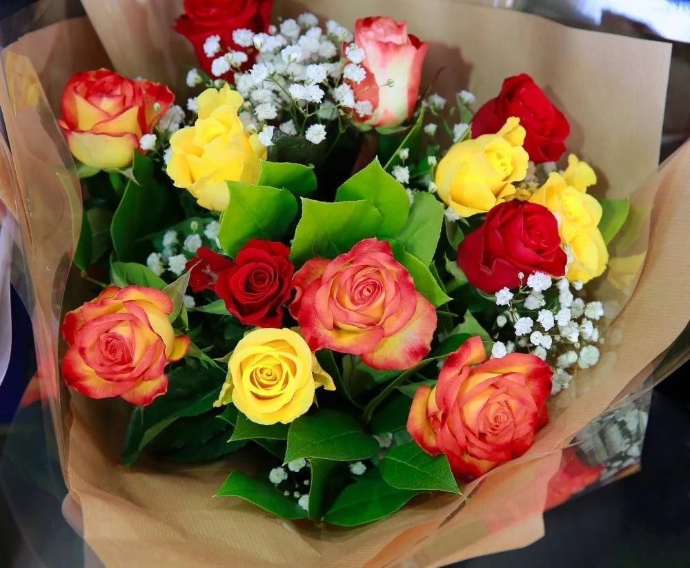 Smuk buket blomster
