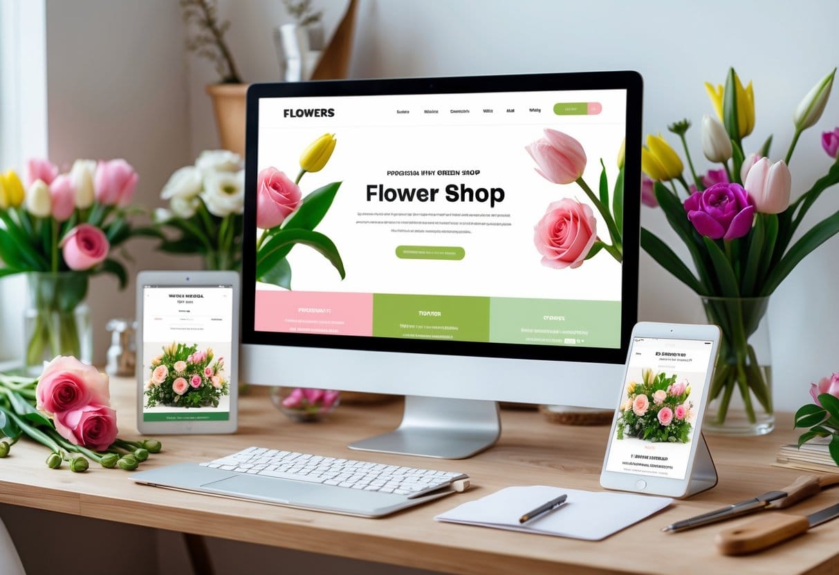 Guide til professionel hjemmeside til en blomsterforretning